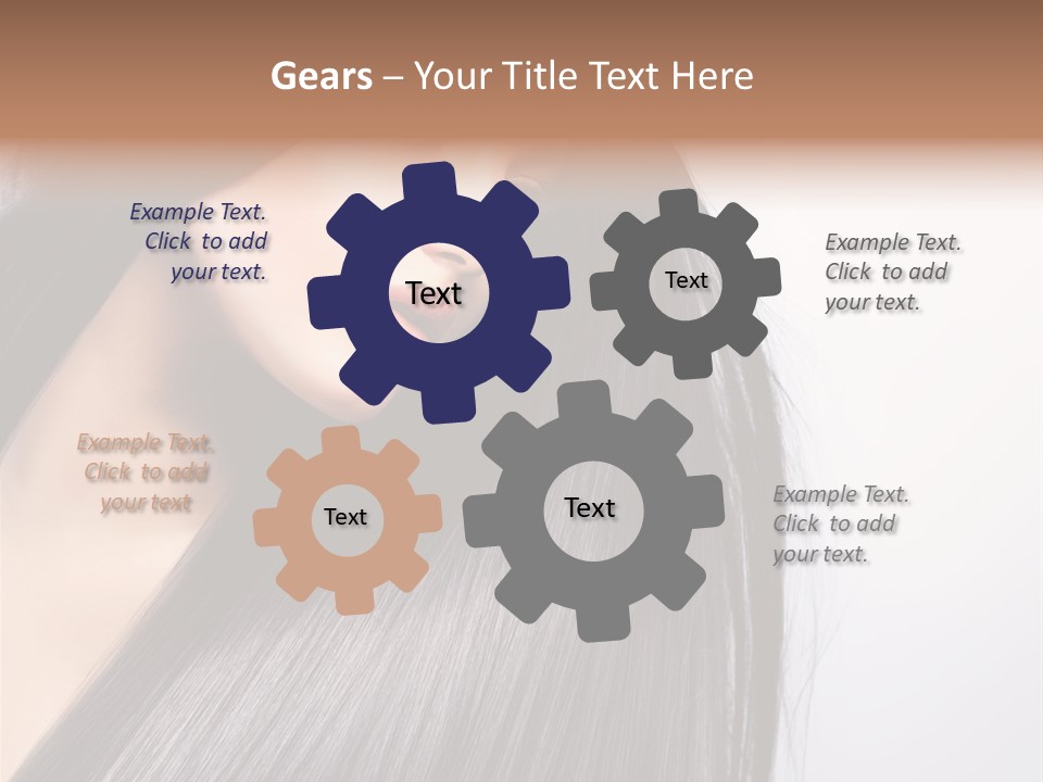 Hairstyle Cosmetic Wellness PowerPoint Template