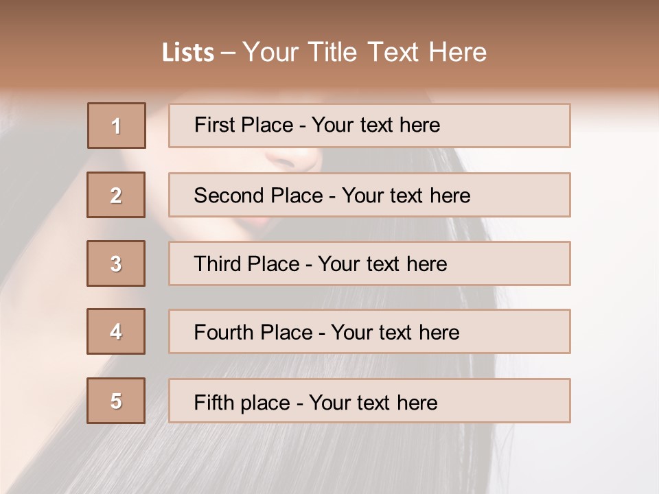 Hairstyle Cosmetic Wellness PowerPoint Template