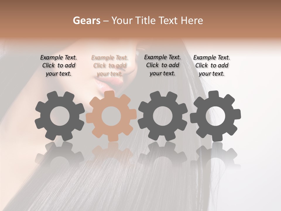 Hairstyle Cosmetic Wellness PowerPoint Template