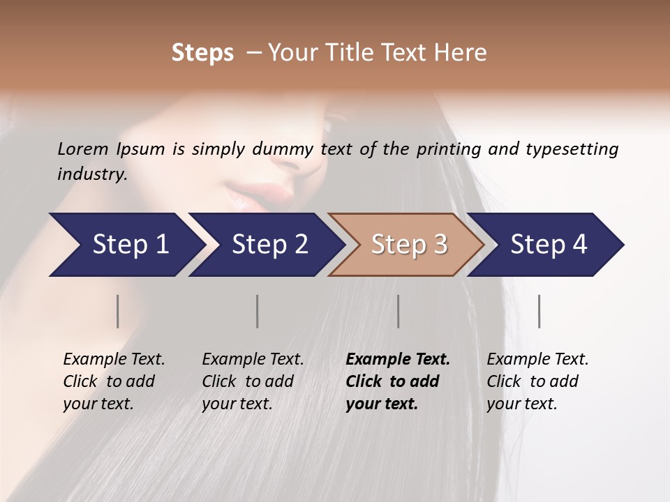 Hairstyle Cosmetic Wellness PowerPoint Template