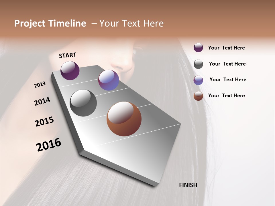 Hairstyle Cosmetic Wellness PowerPoint Template