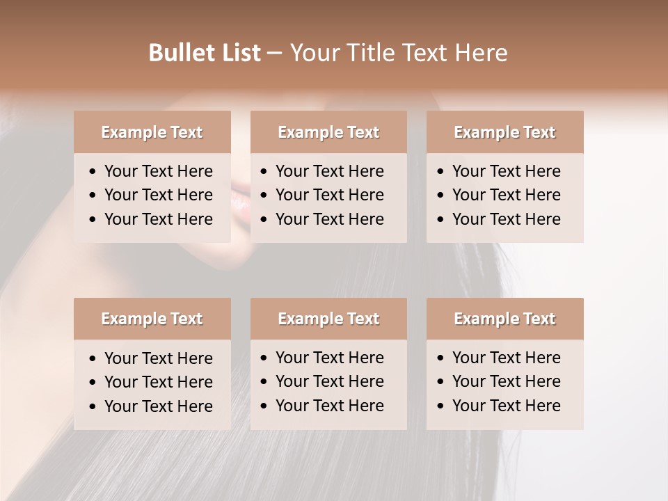 Hairstyle Cosmetic Wellness PowerPoint Template