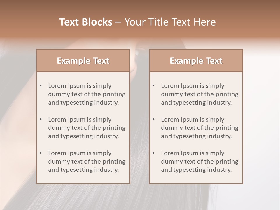 Hairstyle Cosmetic Wellness PowerPoint Template