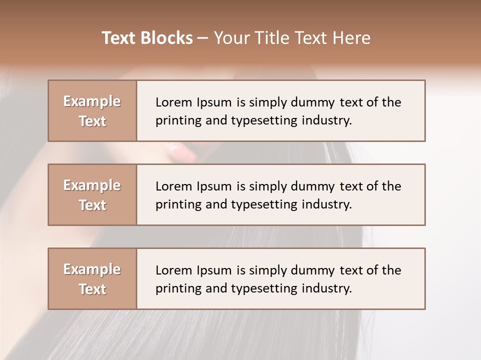 Hairstyle Cosmetic Wellness PowerPoint Template