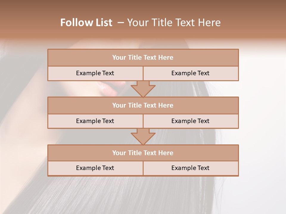 Hairstyle Cosmetic Wellness PowerPoint Template