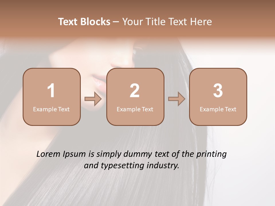 Hairstyle Cosmetic Wellness PowerPoint Template