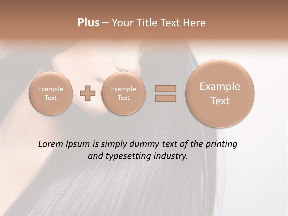Hairstyle Cosmetic Wellness PowerPoint Template