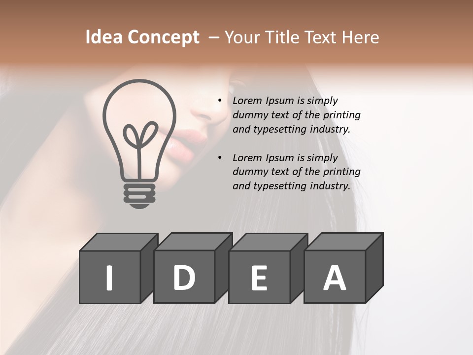 Hairstyle Cosmetic Wellness PowerPoint Template