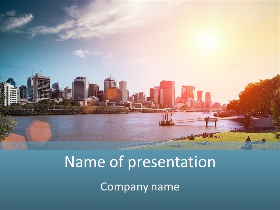 Australia Weekend Skyline PowerPoint Template