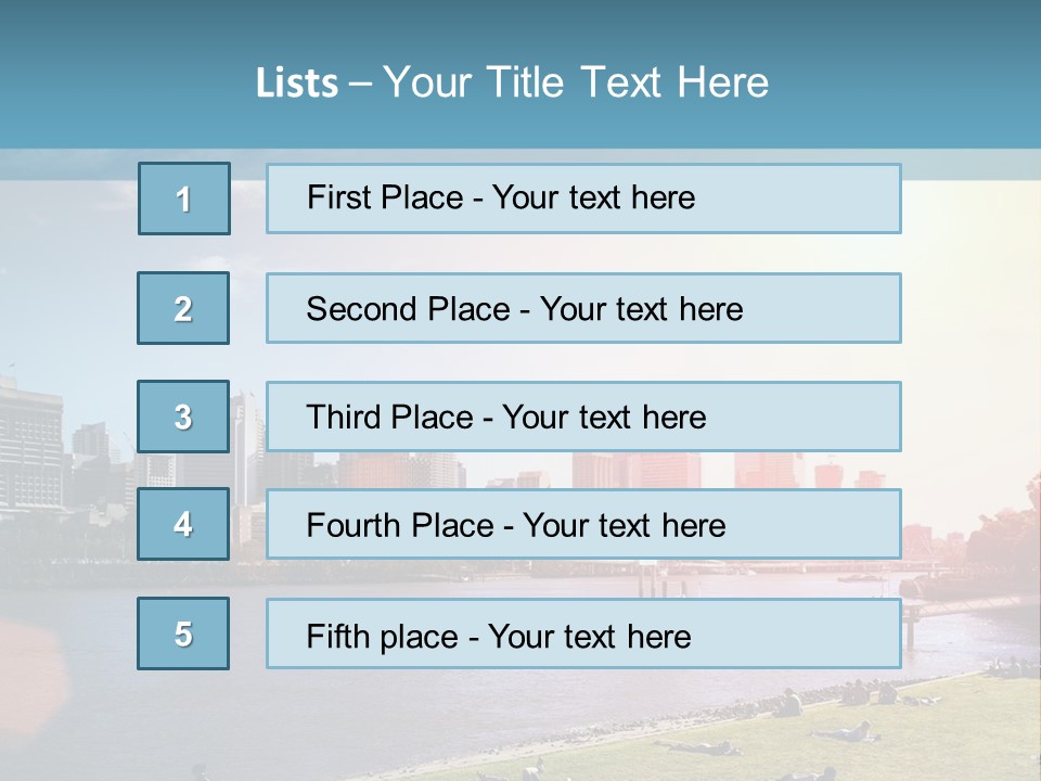 Australia Weekend Skyline PowerPoint Template