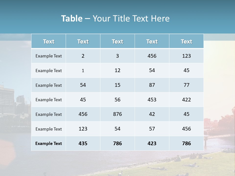Australia Weekend Skyline PowerPoint Template
