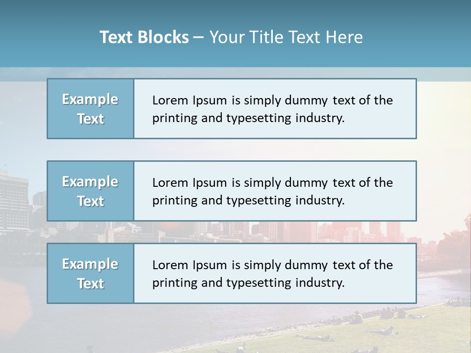 Australia Weekend Skyline PowerPoint Template