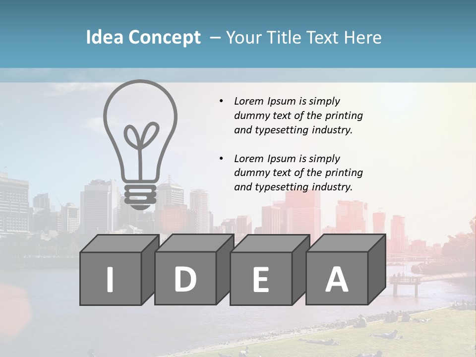 Australia Weekend Skyline PowerPoint Template