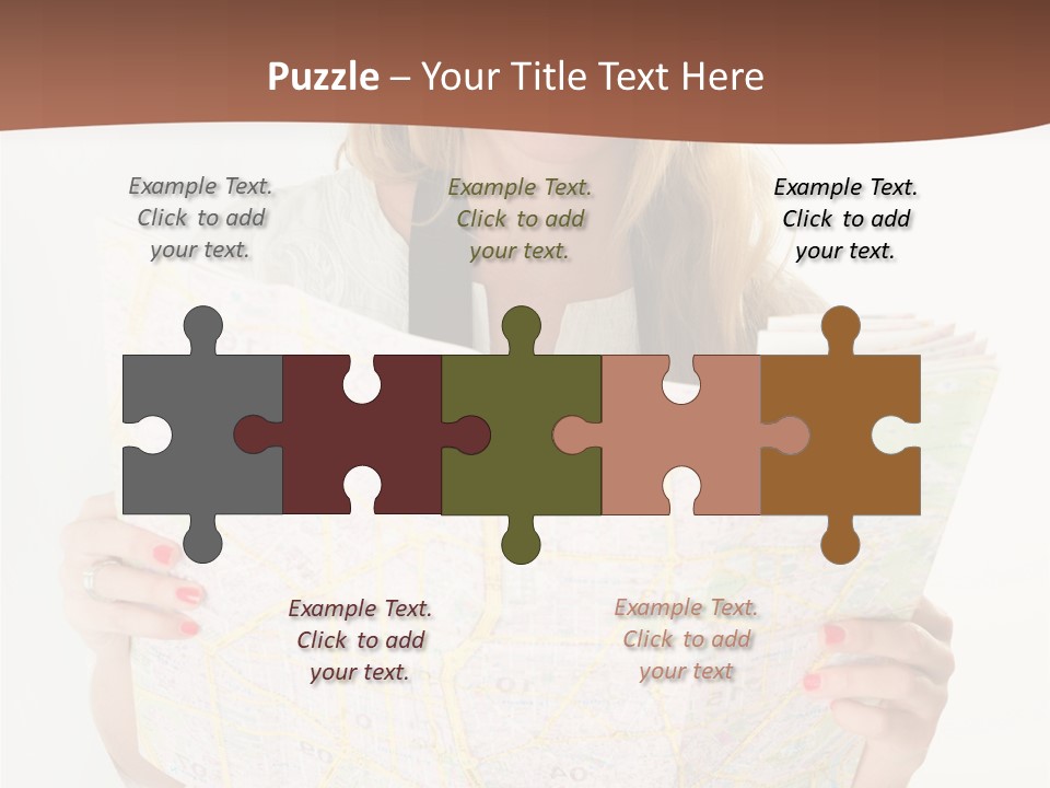 Cowboy Hat Voyage Woman PowerPoint Template