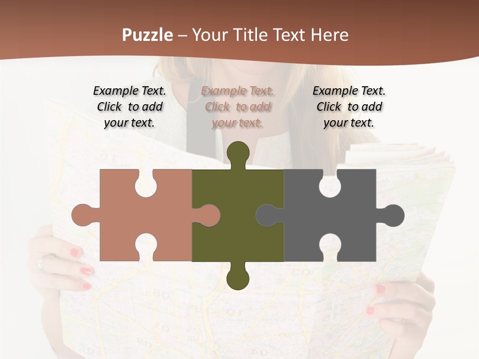 Cowboy Hat Voyage Woman PowerPoint Template