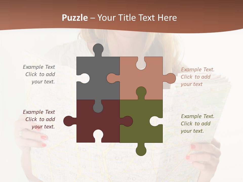 Cowboy Hat Voyage Woman PowerPoint Template