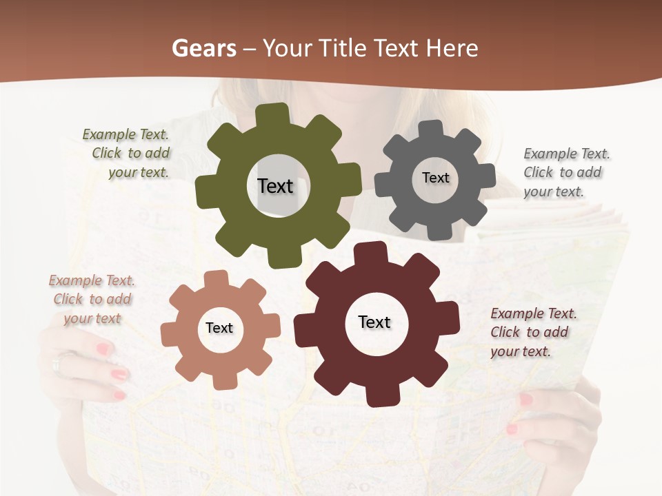 Cowboy Hat Voyage Woman PowerPoint Template