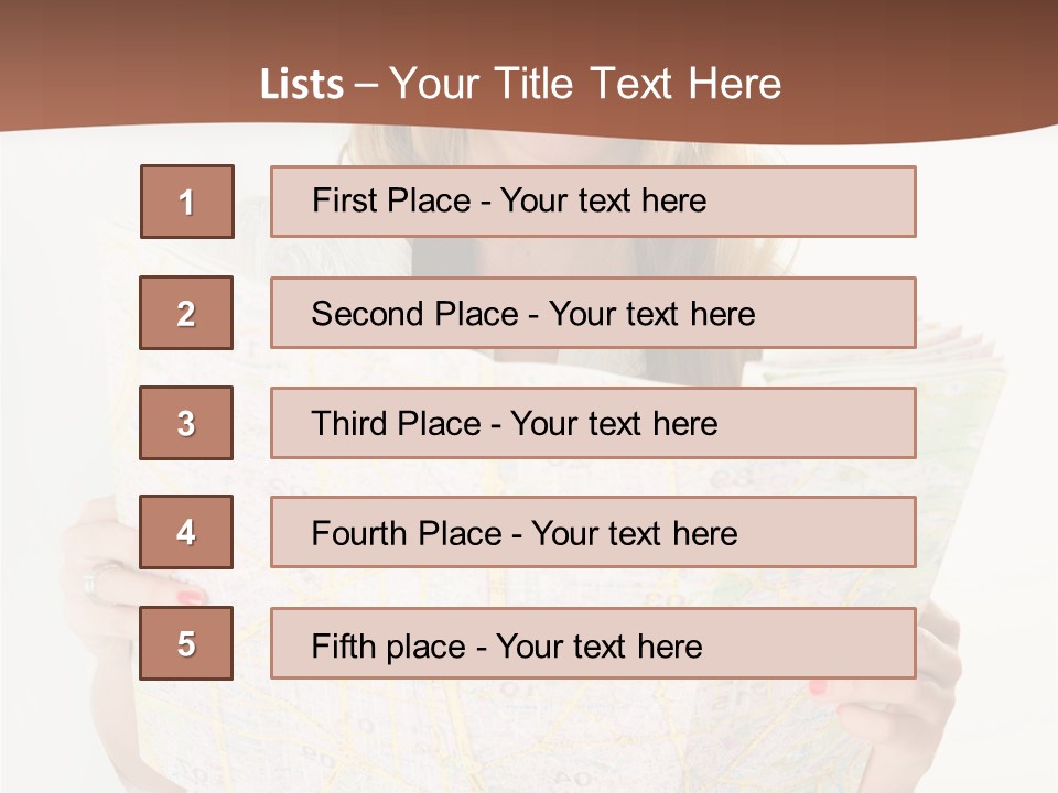 Cowboy Hat Voyage Woman PowerPoint Template