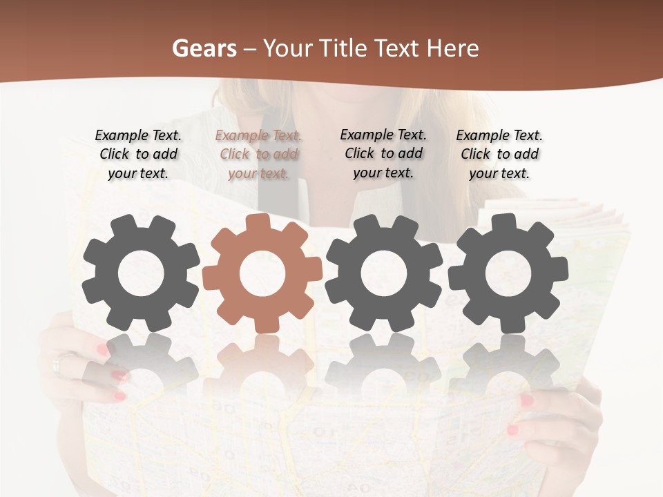 Cowboy Hat Voyage Woman PowerPoint Template