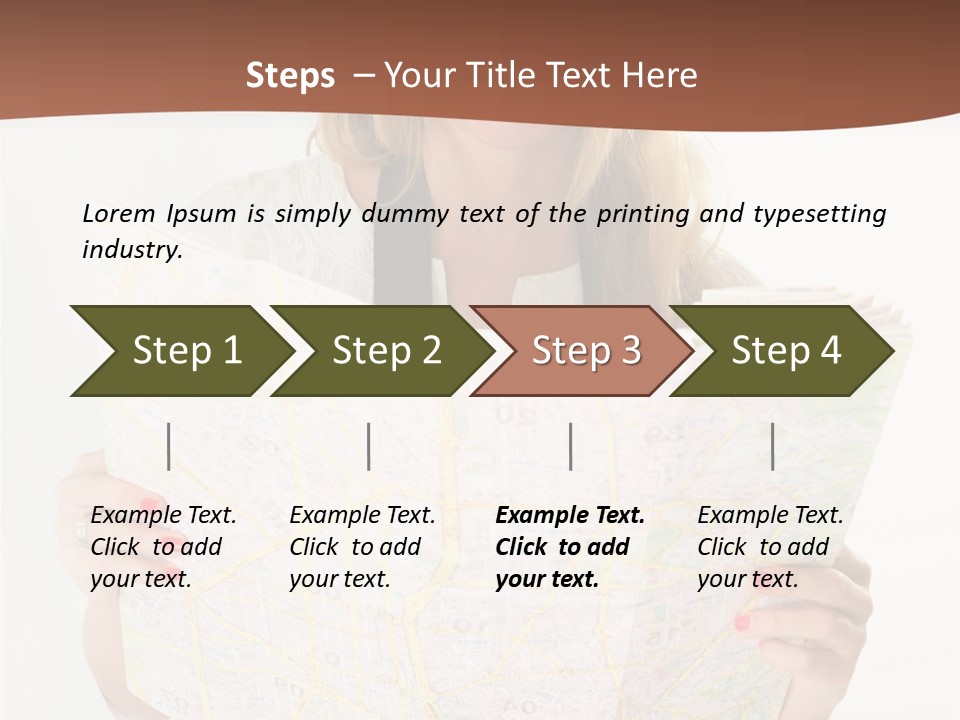 Cowboy Hat Voyage Woman PowerPoint Template