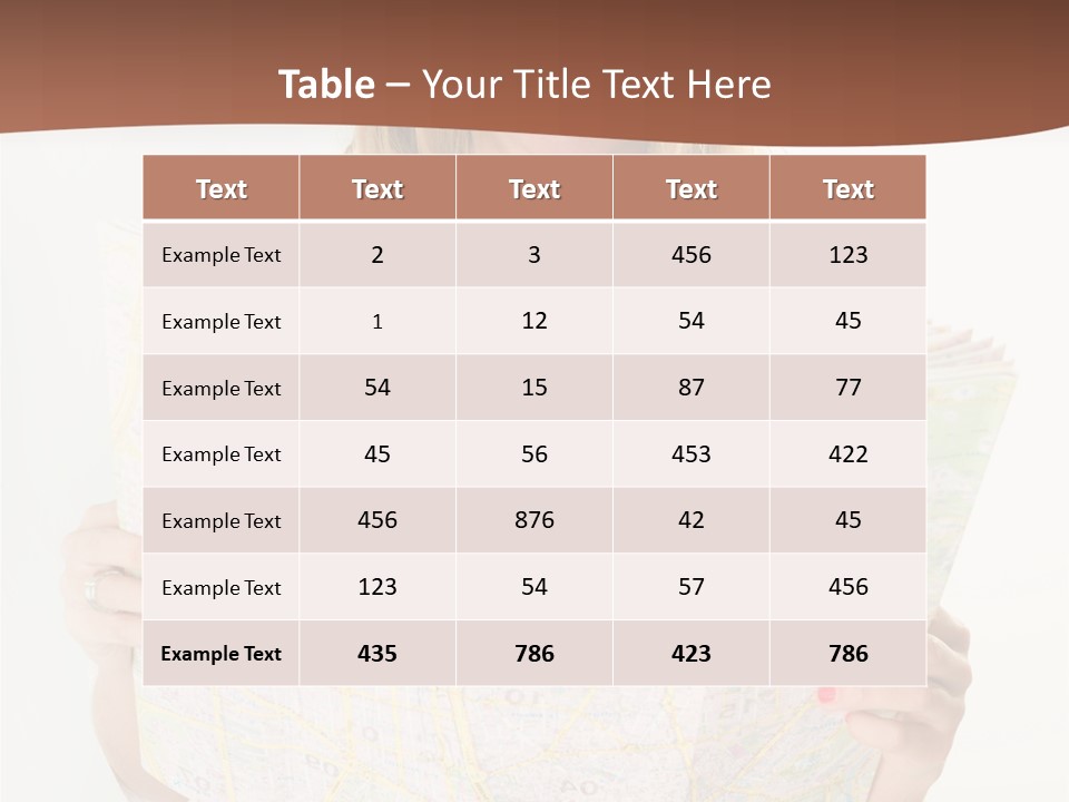 Cowboy Hat Voyage Woman PowerPoint Template