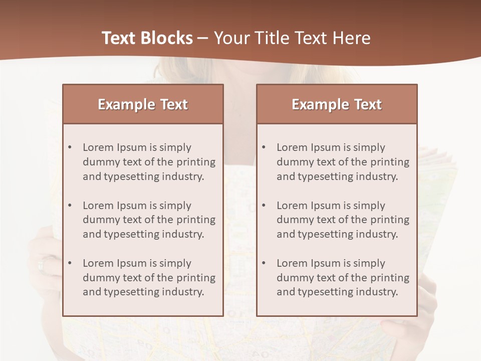 Cowboy Hat Voyage Woman PowerPoint Template