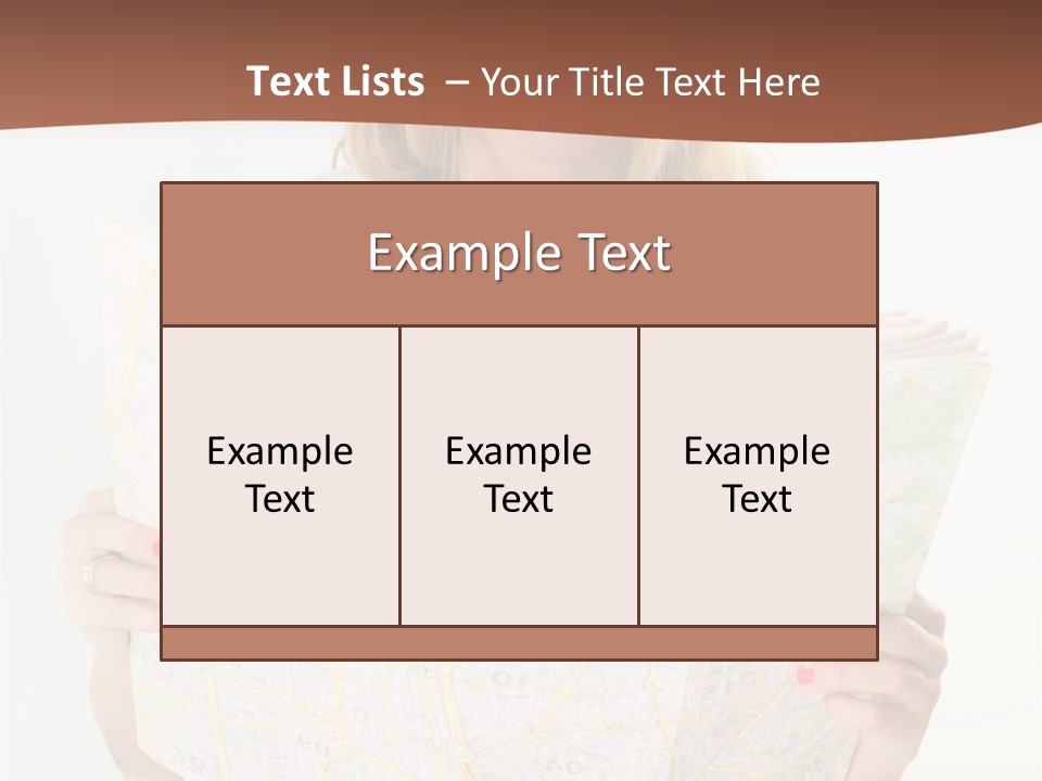 Cowboy Hat Voyage Woman PowerPoint Template