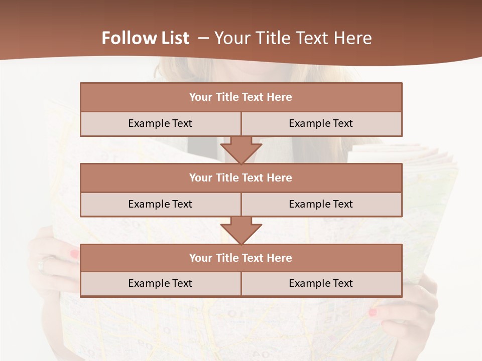 Cowboy Hat Voyage Woman PowerPoint Template