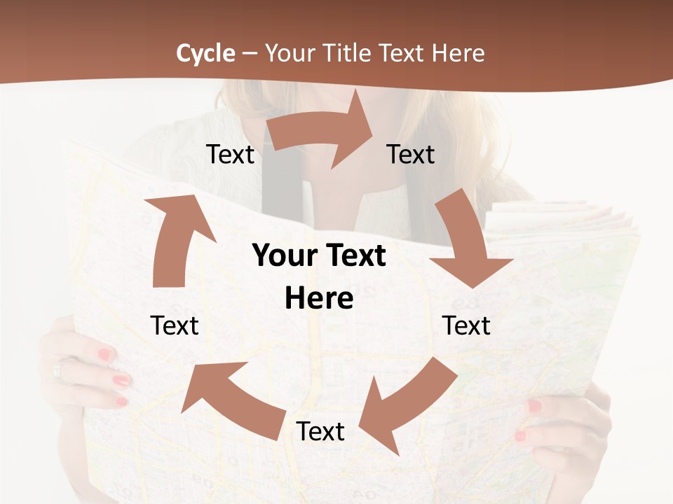 Cowboy Hat Voyage Woman PowerPoint Template