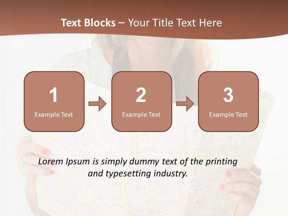 Cowboy Hat Voyage Woman PowerPoint Template