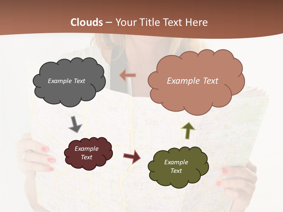 Cowboy Hat Voyage Woman PowerPoint Template