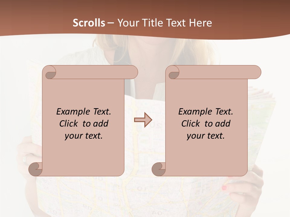 Cowboy Hat Voyage Woman PowerPoint Template