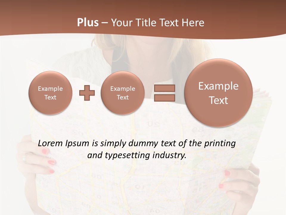 Cowboy Hat Voyage Woman PowerPoint Template