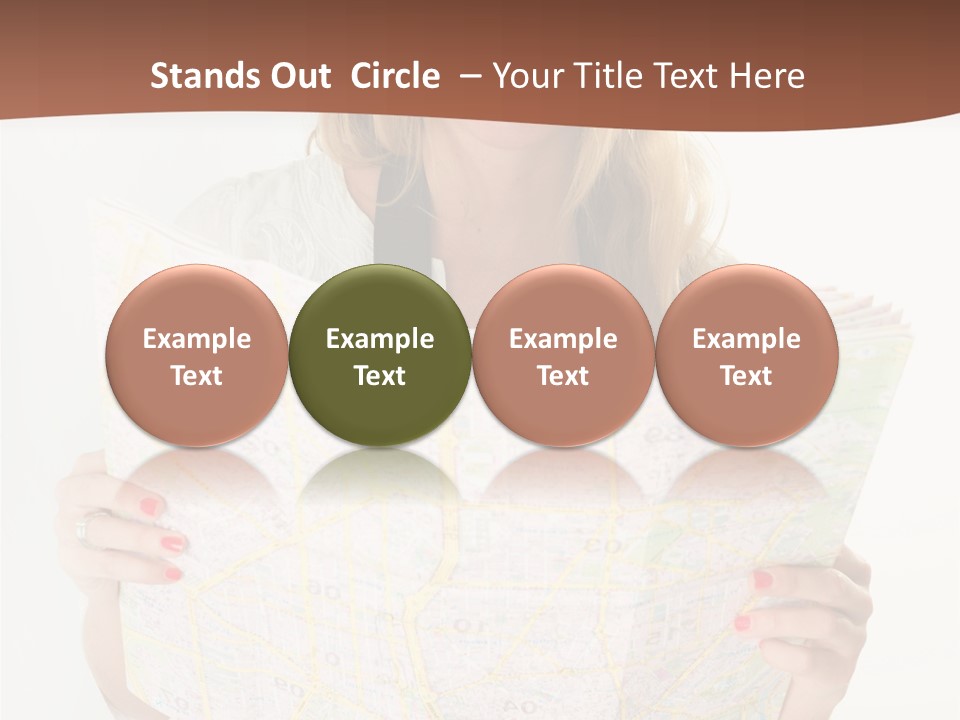 Cowboy Hat Voyage Woman PowerPoint Template