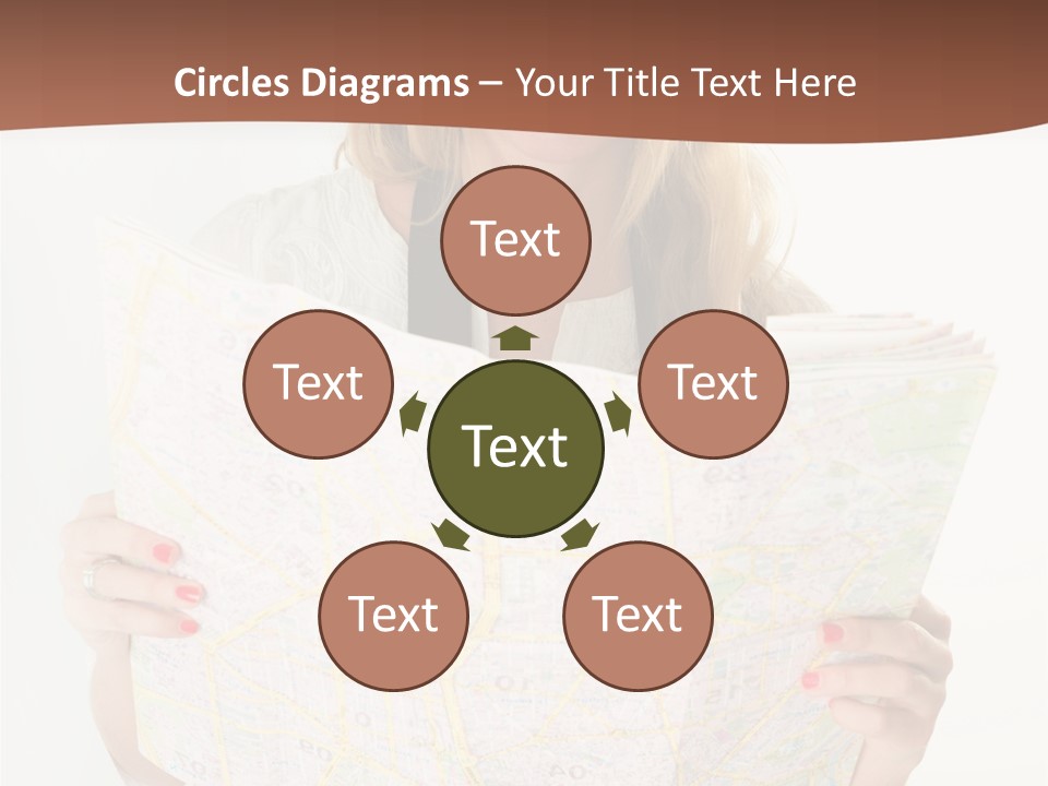 Cowboy Hat Voyage Woman PowerPoint Template