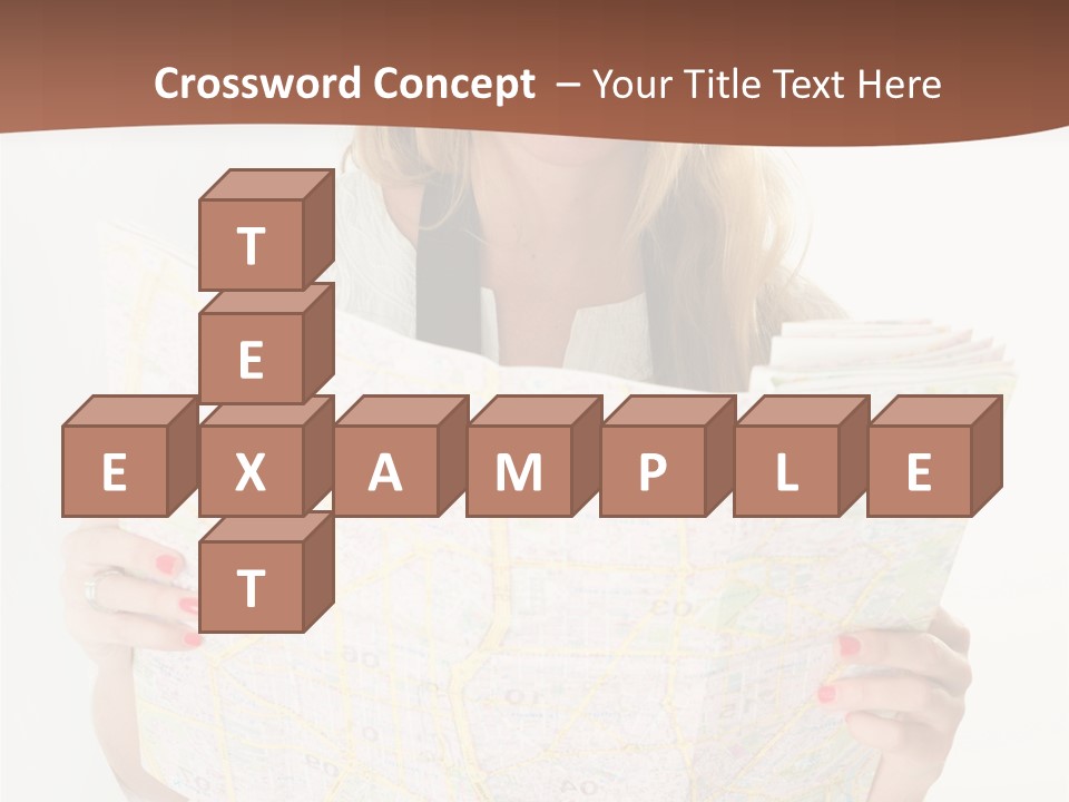 Cowboy Hat Voyage Woman PowerPoint Template