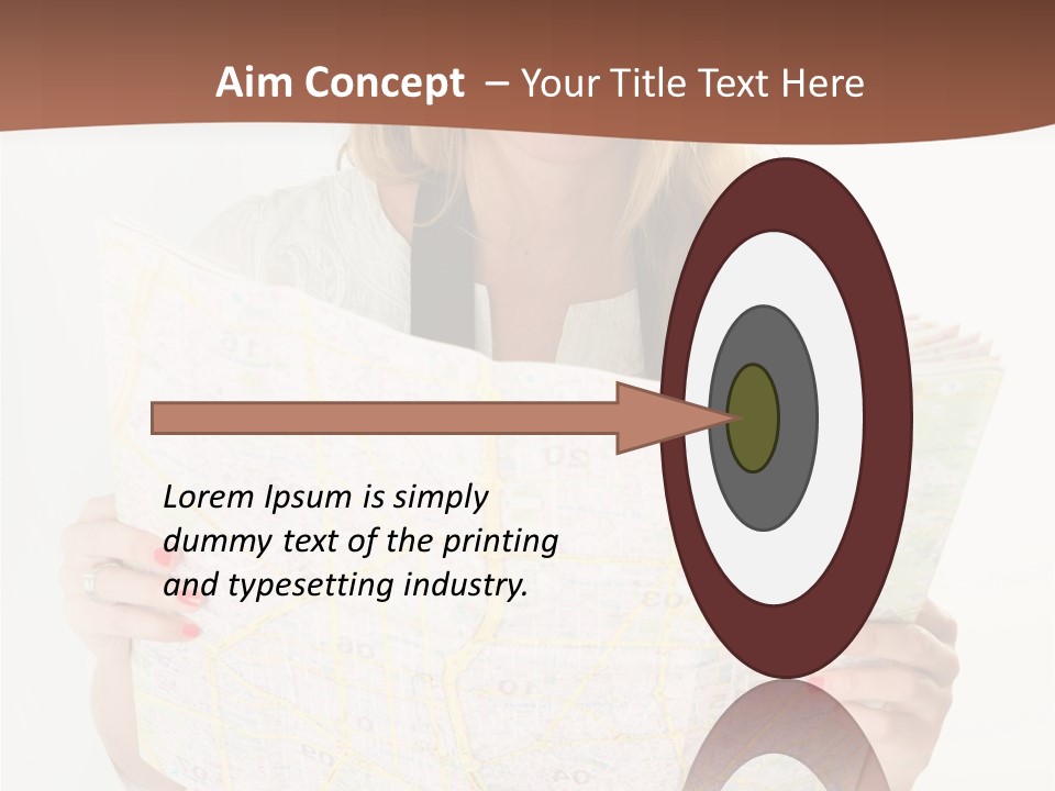 Cowboy Hat Voyage Woman PowerPoint Template