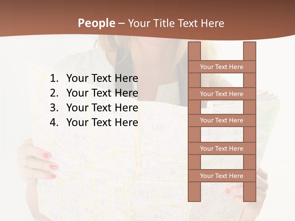 Cowboy Hat Voyage Woman PowerPoint Template
