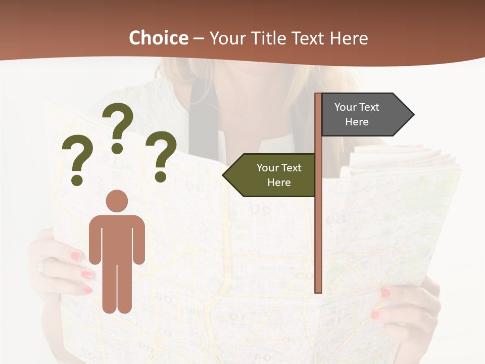 Cowboy Hat Voyage Woman PowerPoint Template