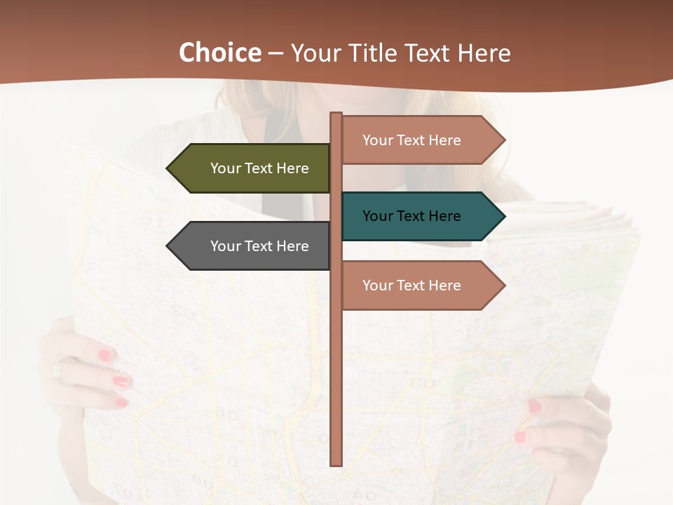 Cowboy Hat Voyage Woman PowerPoint Template