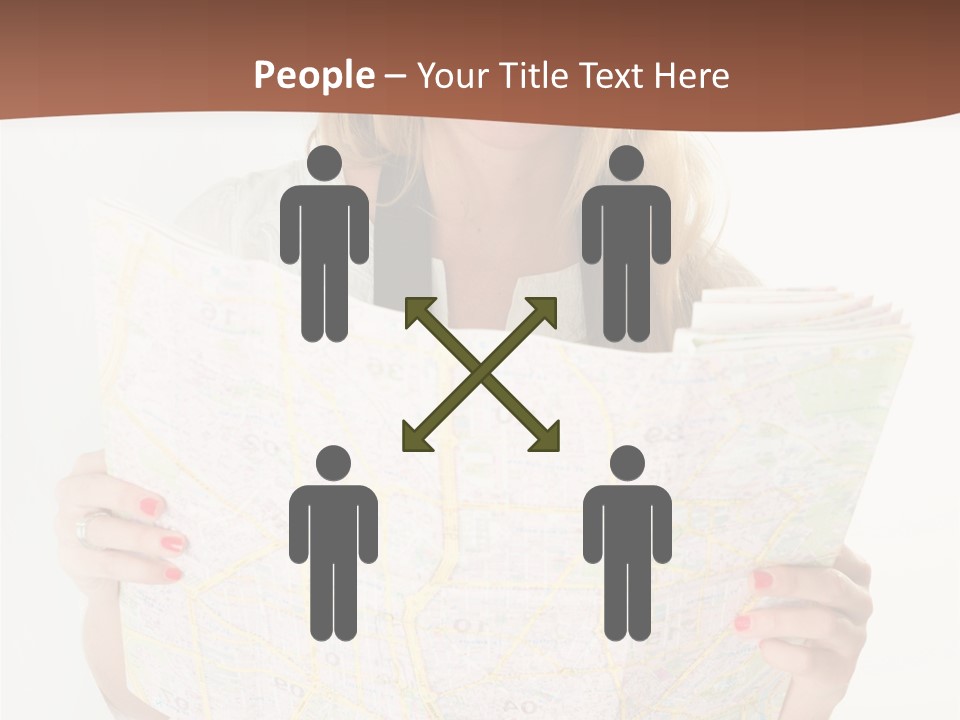 Cowboy Hat Voyage Woman PowerPoint Template