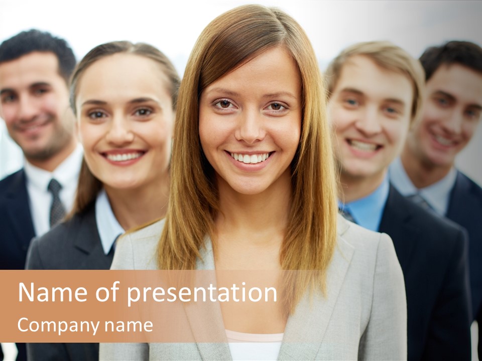 Background Person Happy PowerPoint Template