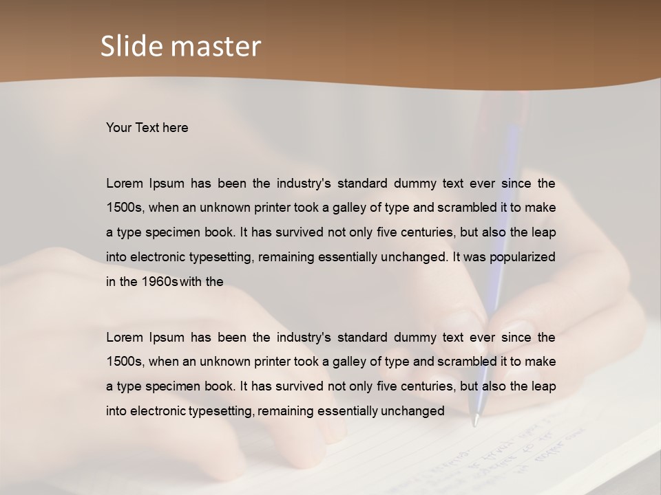 Abstract Education Text PowerPoint Template