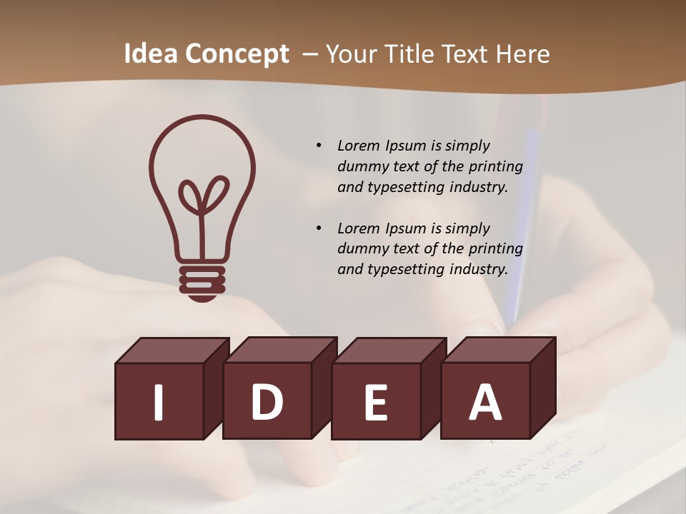 Abstract Education Text PowerPoint Template