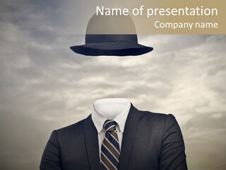 Sky Riddle Face PowerPoint Template