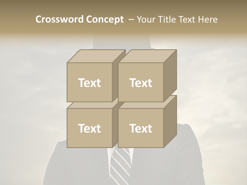 Sky Riddle Face PowerPoint Template