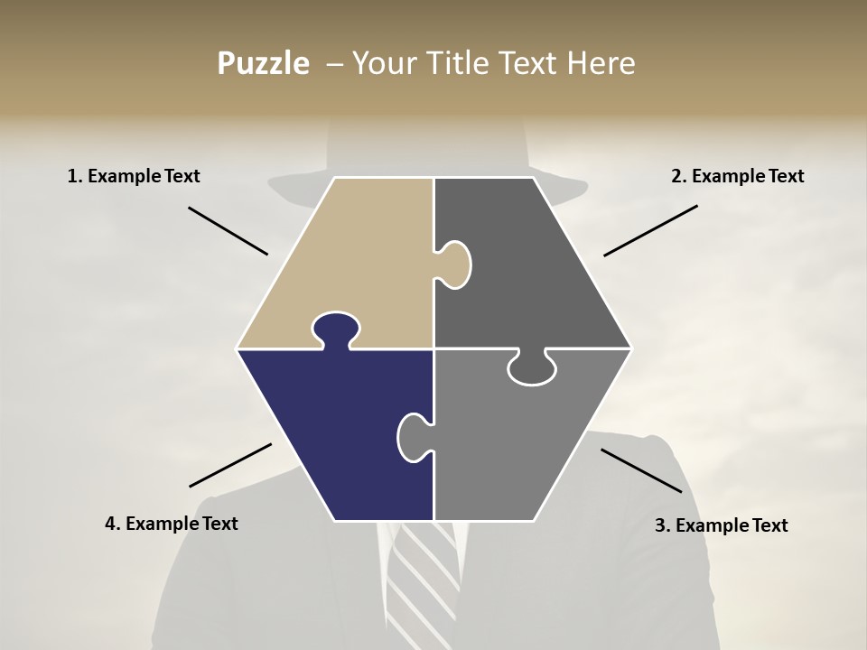 Sky Riddle Face PowerPoint Template