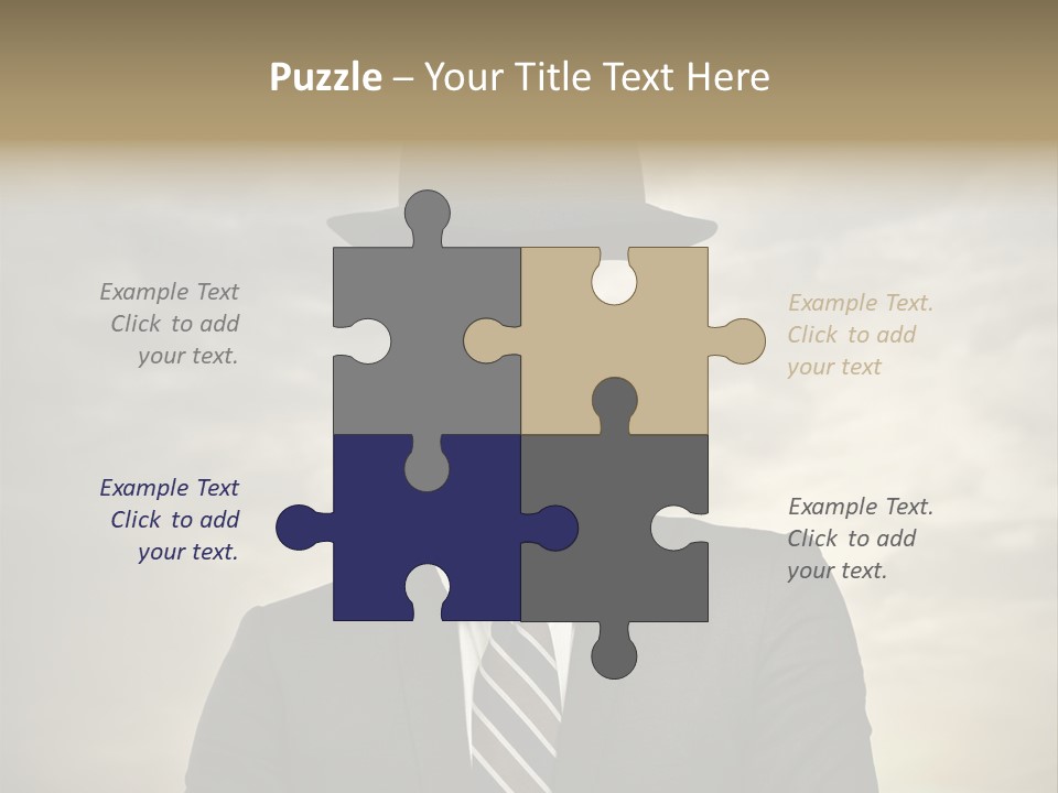 Sky Riddle Face PowerPoint Template