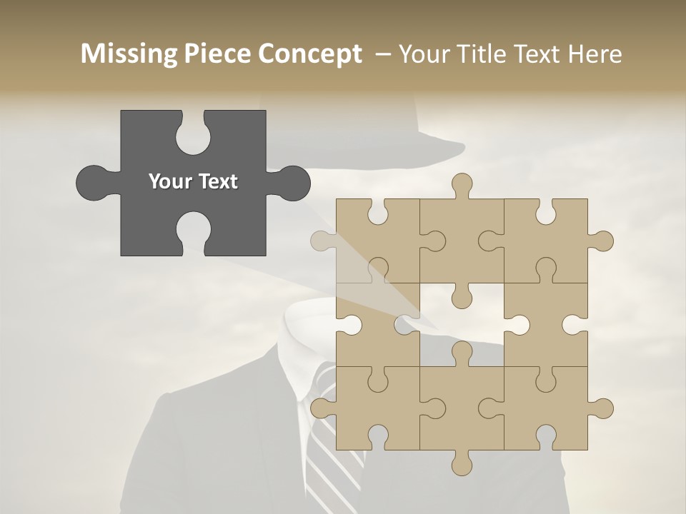 Sky Riddle Face PowerPoint Template