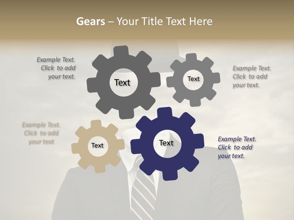 Sky Riddle Face PowerPoint Template